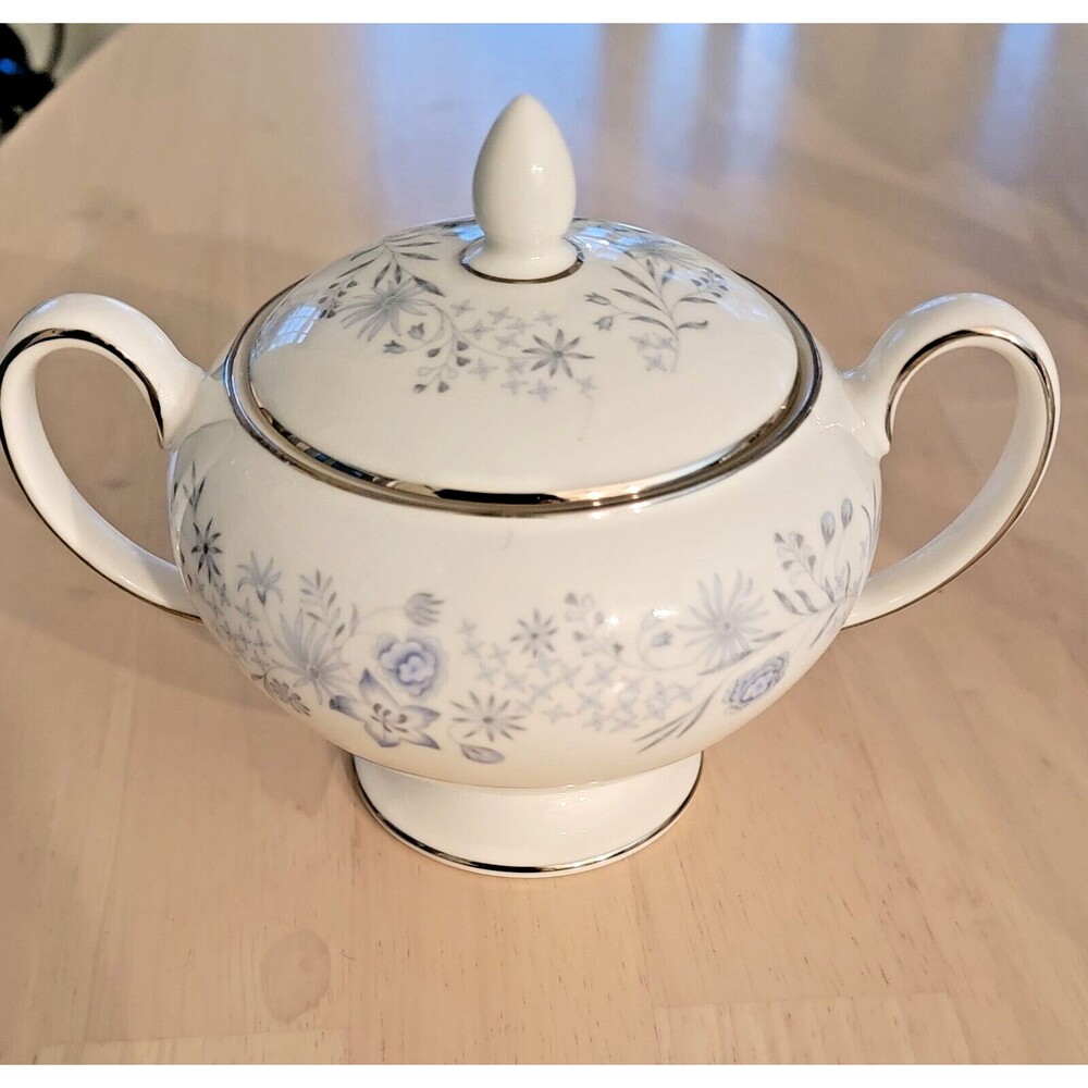 Wedgwood China Belle Fleur Sugar Bowl W Lid
